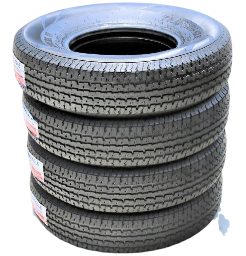 Painted D'OFour-tire package with 10-ply rating and reinforced.